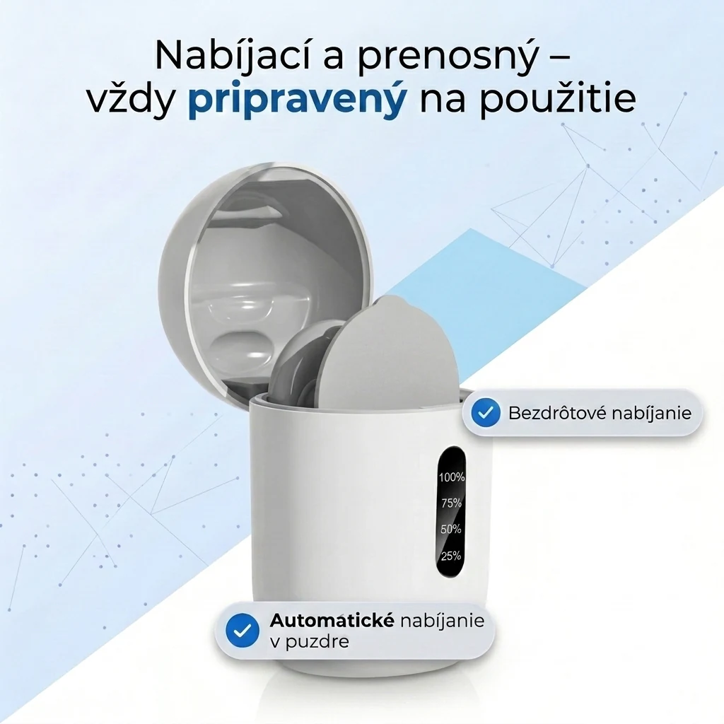 Žena s nabíjacím puzdrom masážneho prístroja