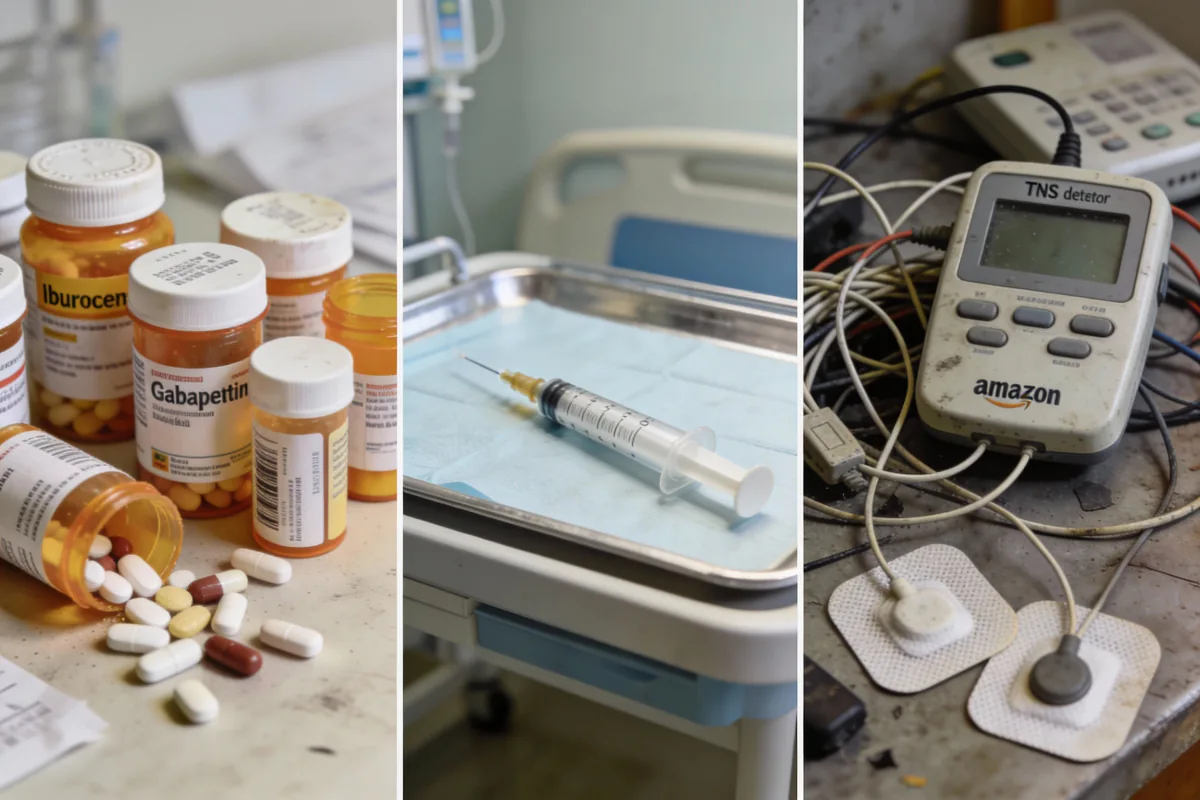 Pastile, infiltrații și un aparat TENS ieftin care nu au funcționat